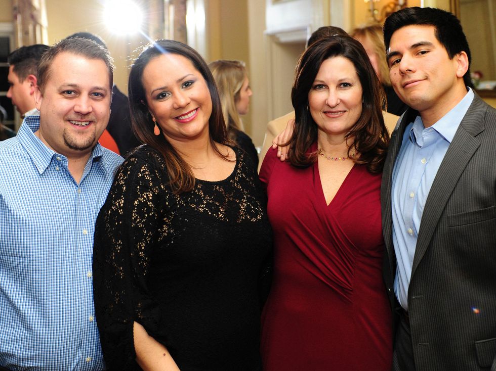 Ryan Smith, Sara Marques ,Gay Waltrip Donnell,Aaron Martinez, LPJC Winter Membership Party