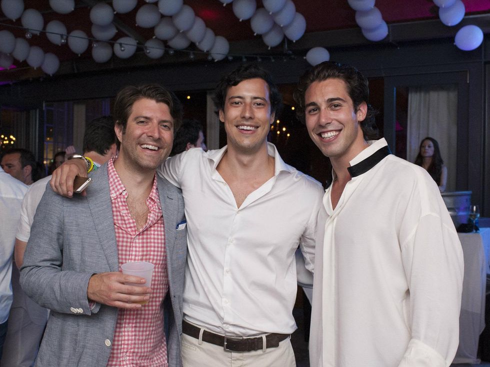 Sage Harrison, Horacio Moros, Dylan Elchami, white party