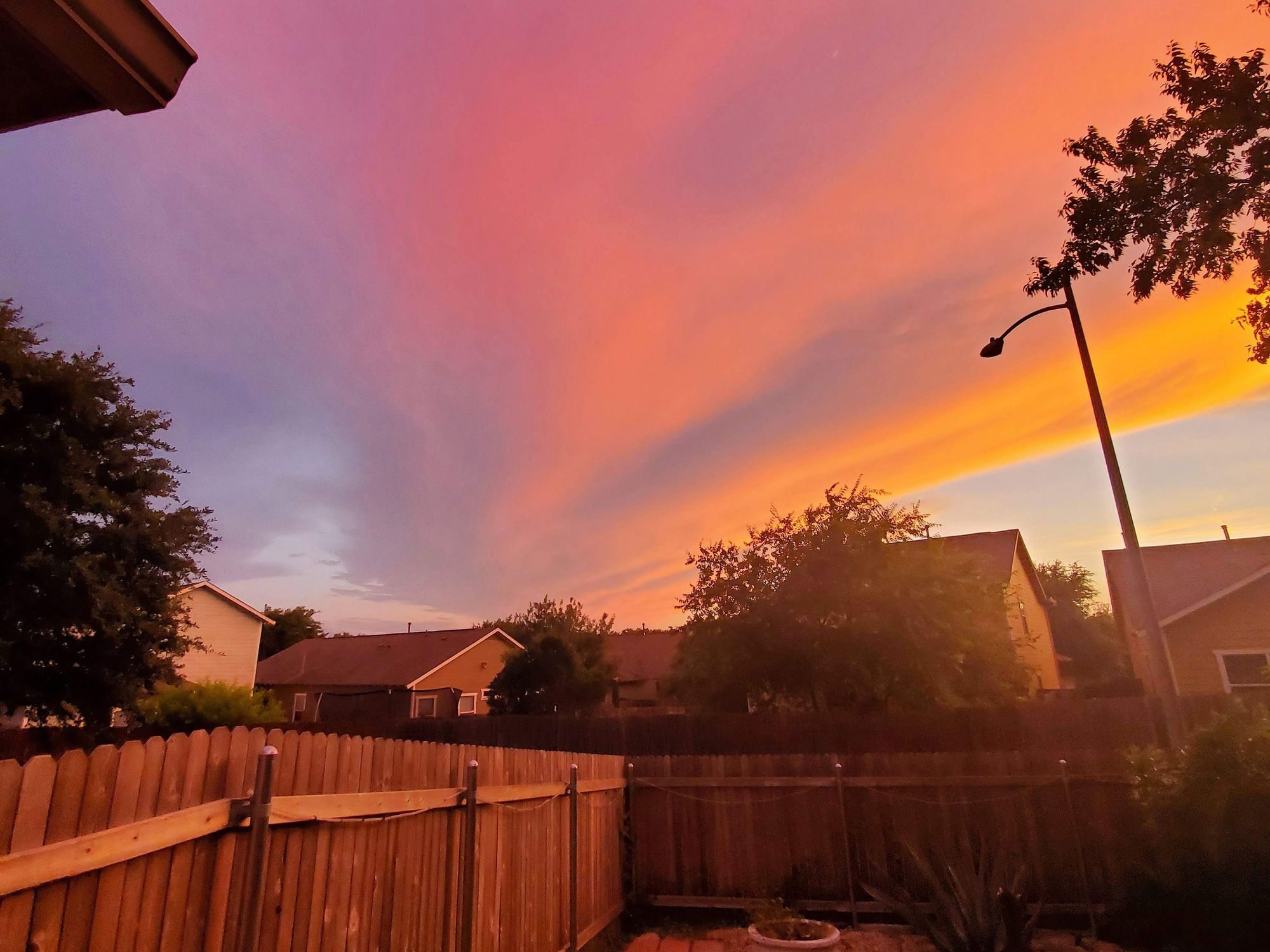 Saharan dust cloud in Austin 2020