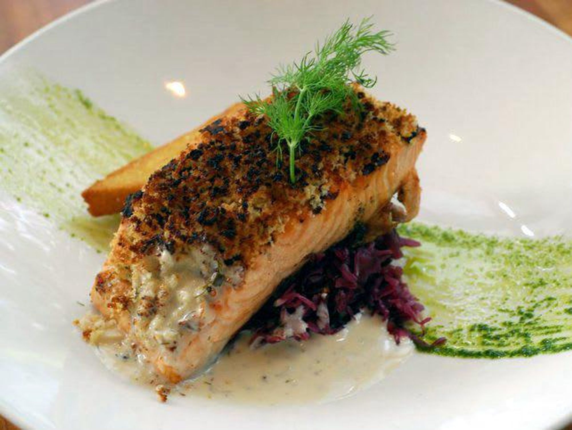 Salmon at Woodlands American Grill