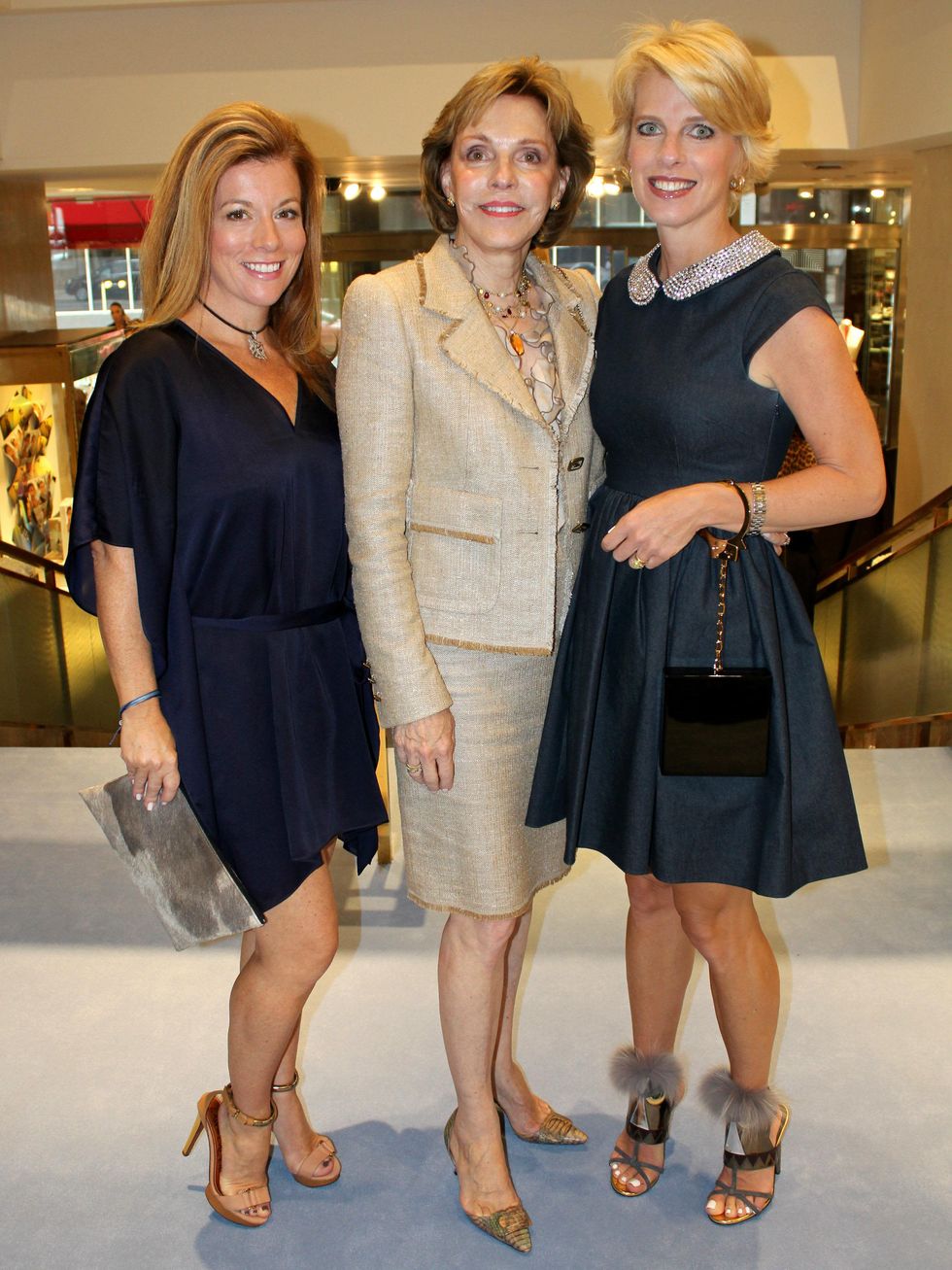 Sam Hawkins, Dawn Holmes, Paige Slates, CCB 10 Best Dressed Luncheon