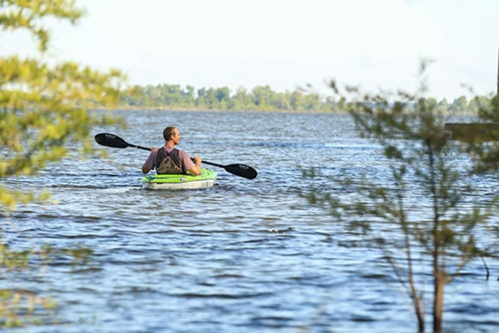 Sam Rayburn Reservoir kayaking