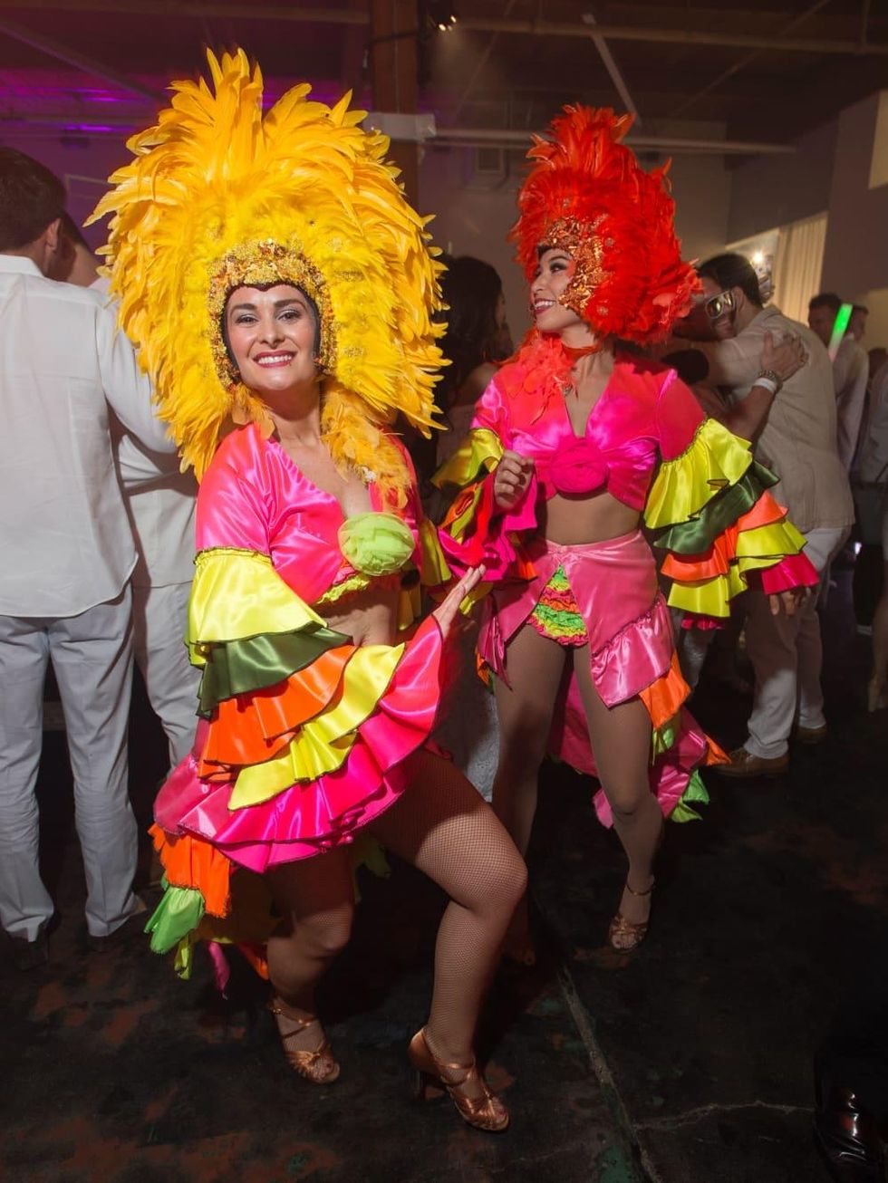 Samba dancers at Young Friends of Wilkinson Center White Party 2016