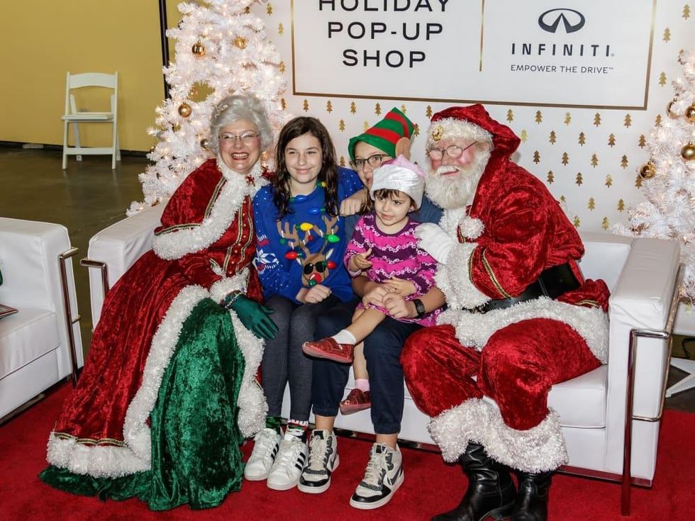 Santa pictures, CultureMap Holiday Pop-up Shop 2017