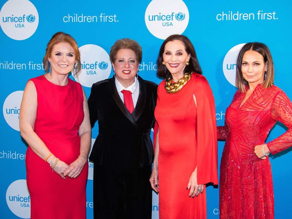Sarah Duchess of York, Jan Miller, Carol Stern, Moll Anderson, Unicef Gala 2018