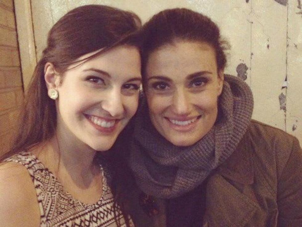 Sarah Elizabeth Smith and Idina Menzel