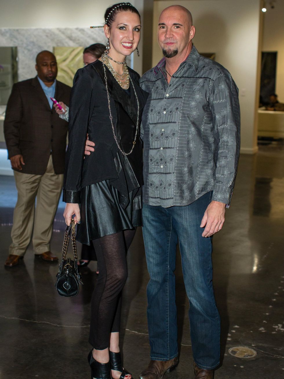 Sarah Jones and Ty Thomas, light the runway kick off event