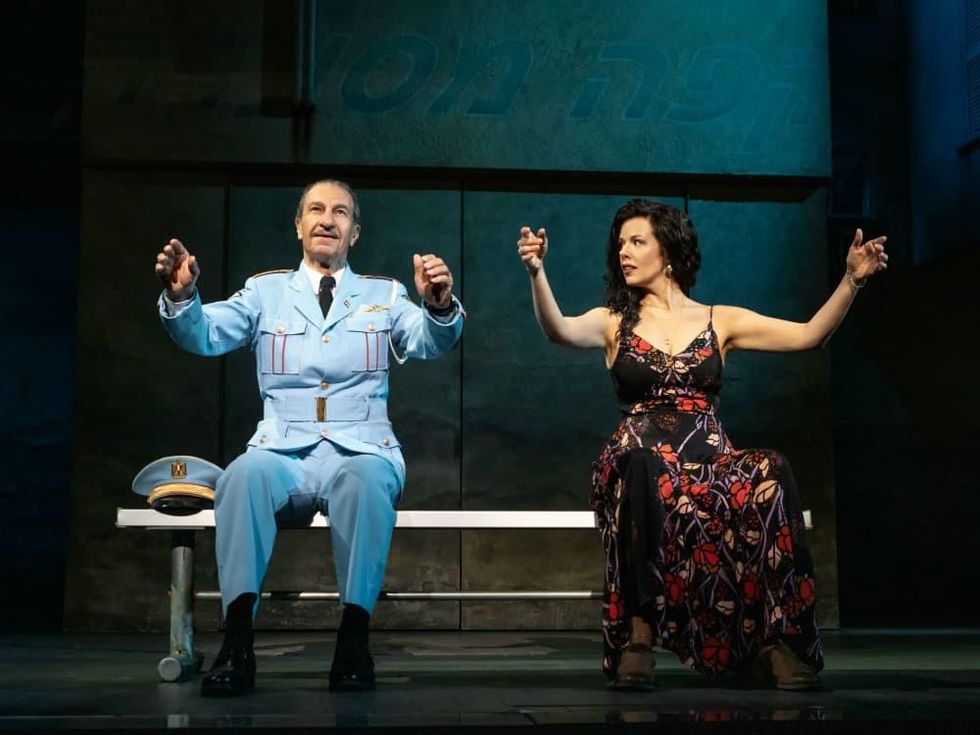 Sassoon Gabay and Janet Dacal in the national tour of The Band's Visit