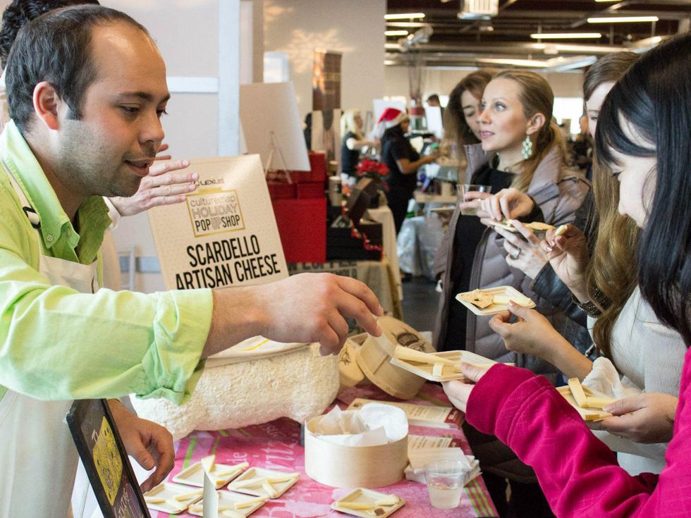 Scardello Artisan Cheese at CultureMap Holiday Pop-up Shop 2014