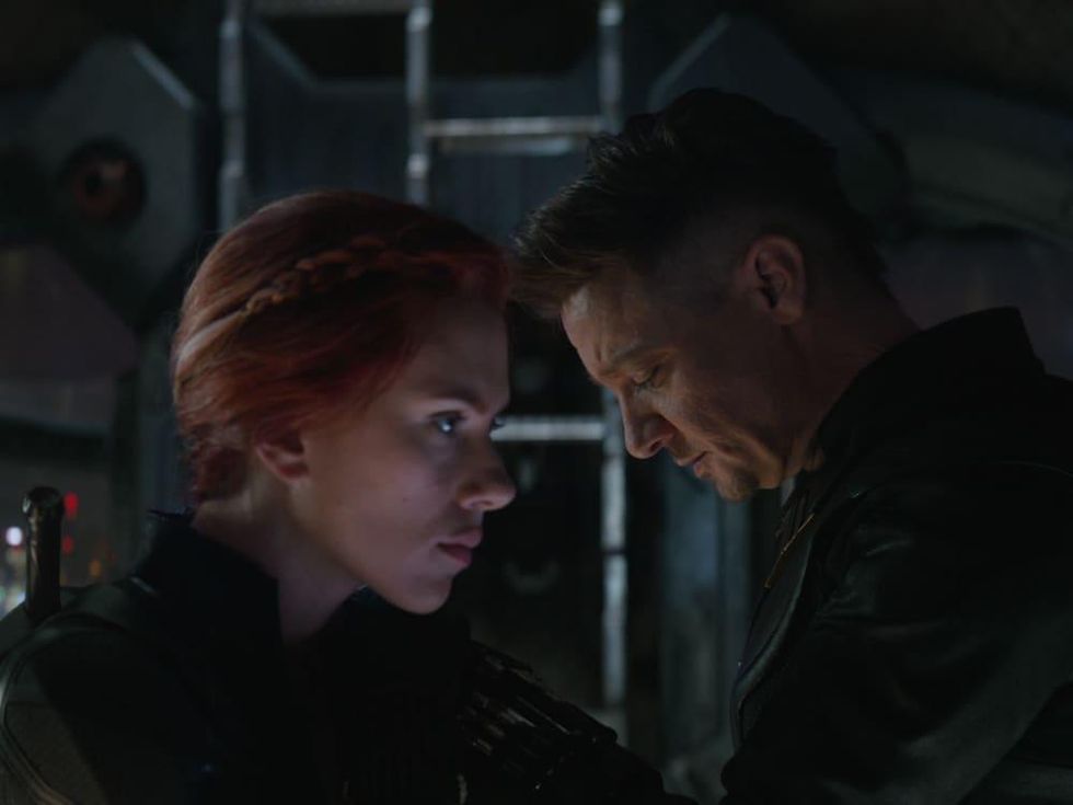 Scarlett Johansson and Jeremy Renner in Avengers: Endgame