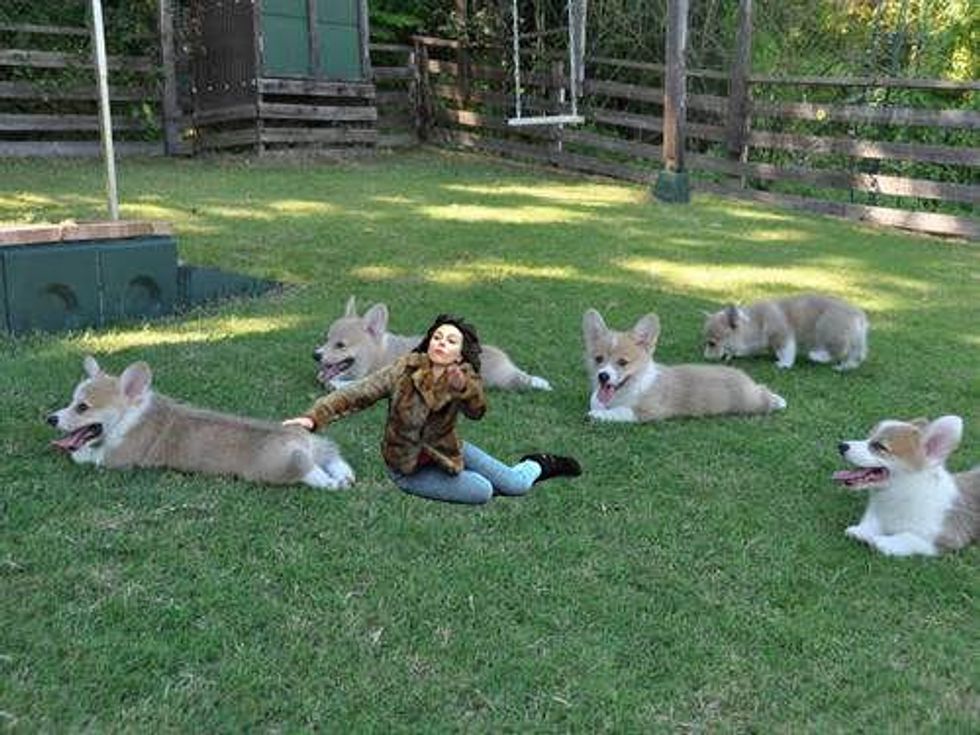 Scarlett Johansson falling down