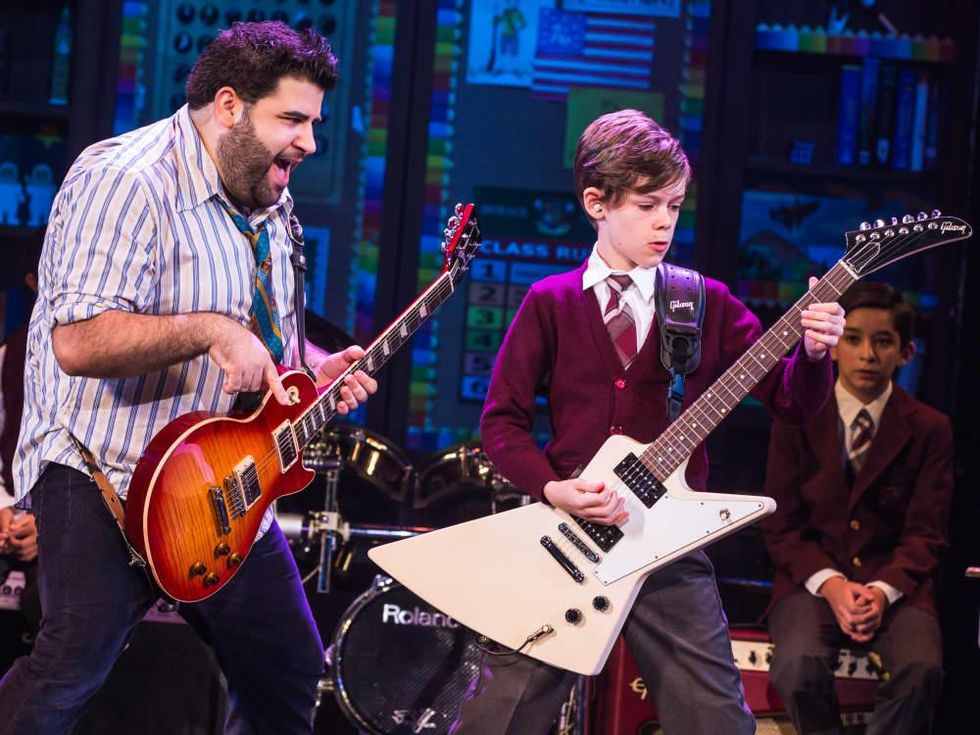 School of Rock Rob Colletti and Phoenix Schuman