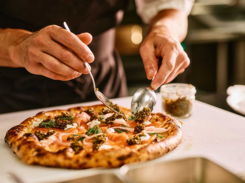Scilla Ossetra Caviar Pizza