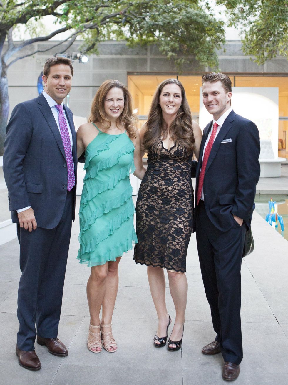 Scott Bradford, Jennifer Bradford and catherine Neal ,Chase Sachse, affair of the art