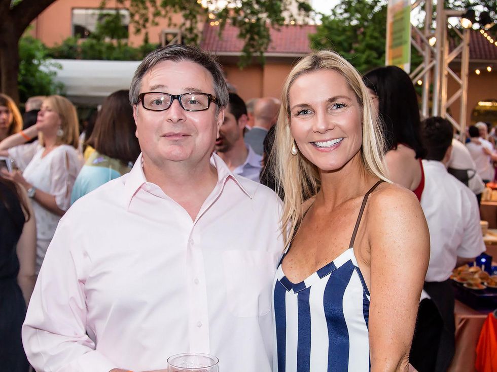 Scott Hoffland, Rebecca Cedar, taca party on the green