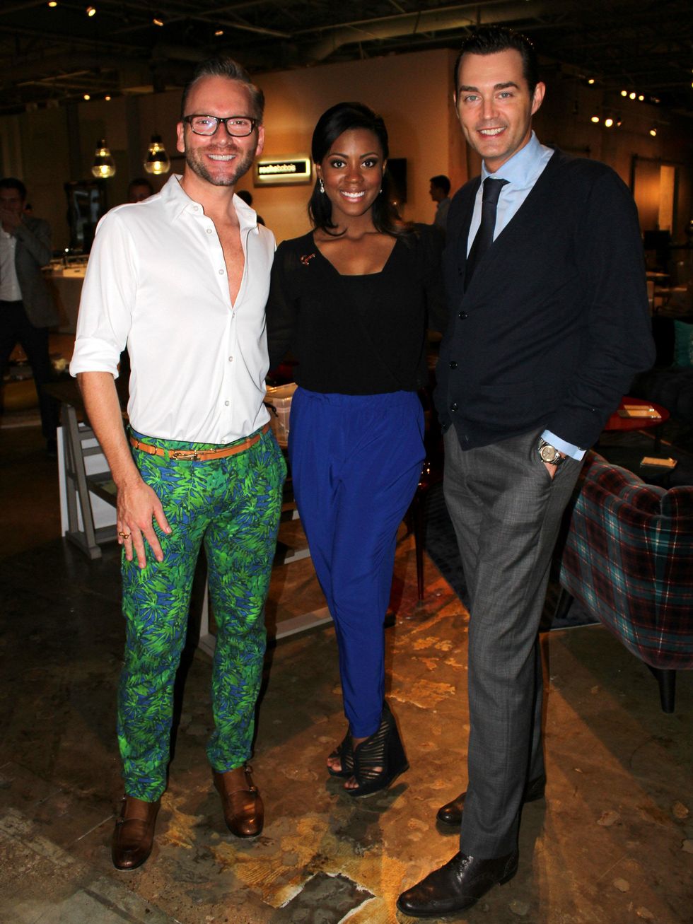 Scott Kehn, Ivana Hall, Chuck Steelman, DIFFA Check Presentation