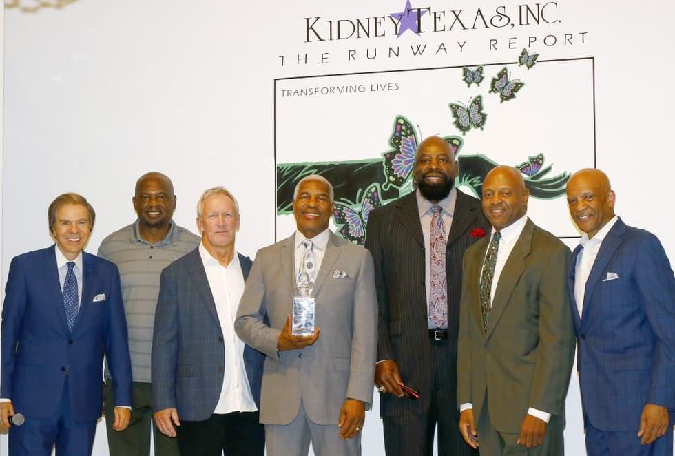 Scott Murray, Emcee; Michael Downs, Doug Donley, Everson Walls, Inaugural Everson Walls Legacy Award; Ed \u201cToo Tall\u201d Jones, Timmy Newsome, Drew Pearson