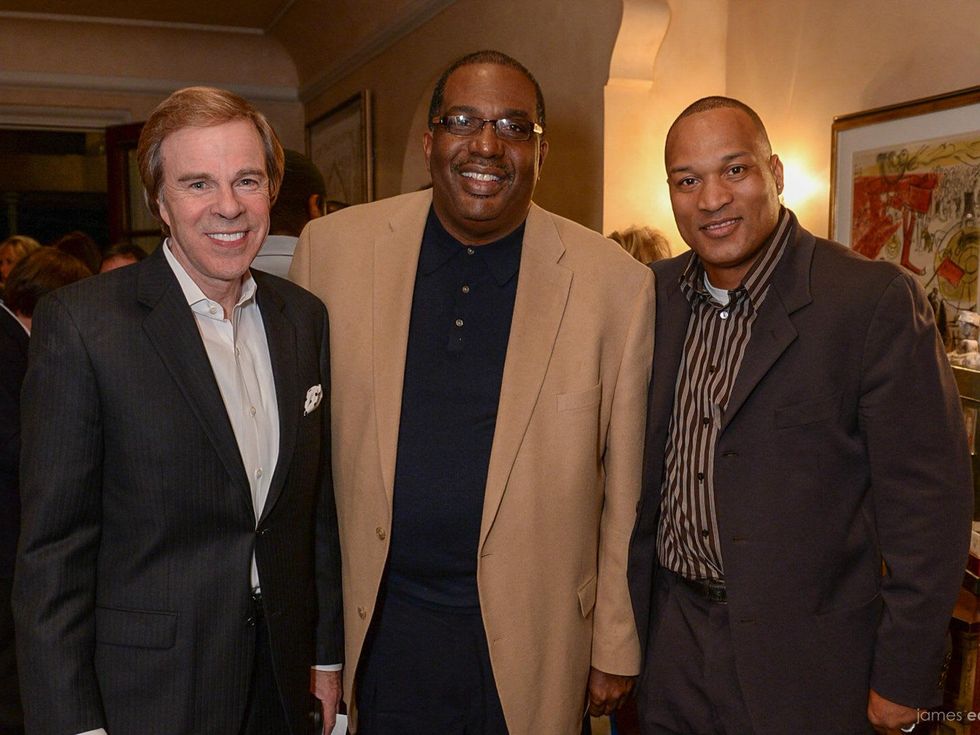 Scott Murray, Senator Royce West, Larry Brown, Emmitt Smith Kickoff