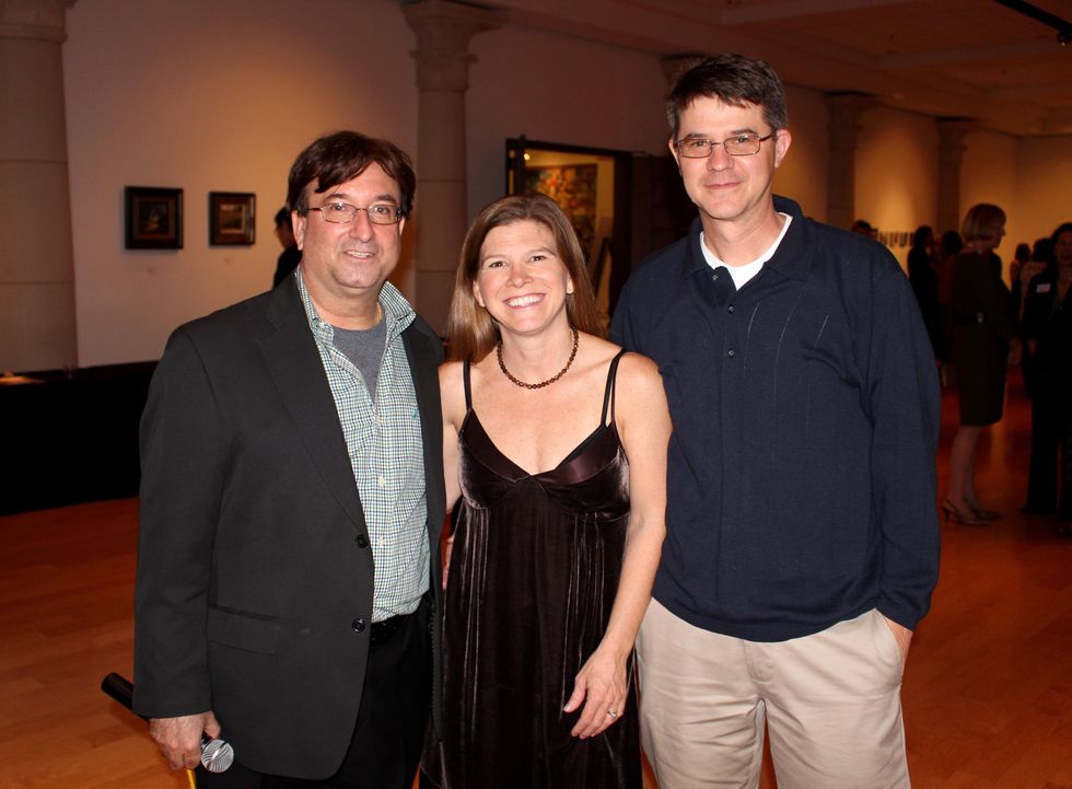 Scott Peck, Laura Pate, Andy Pate, mba 8x8 party