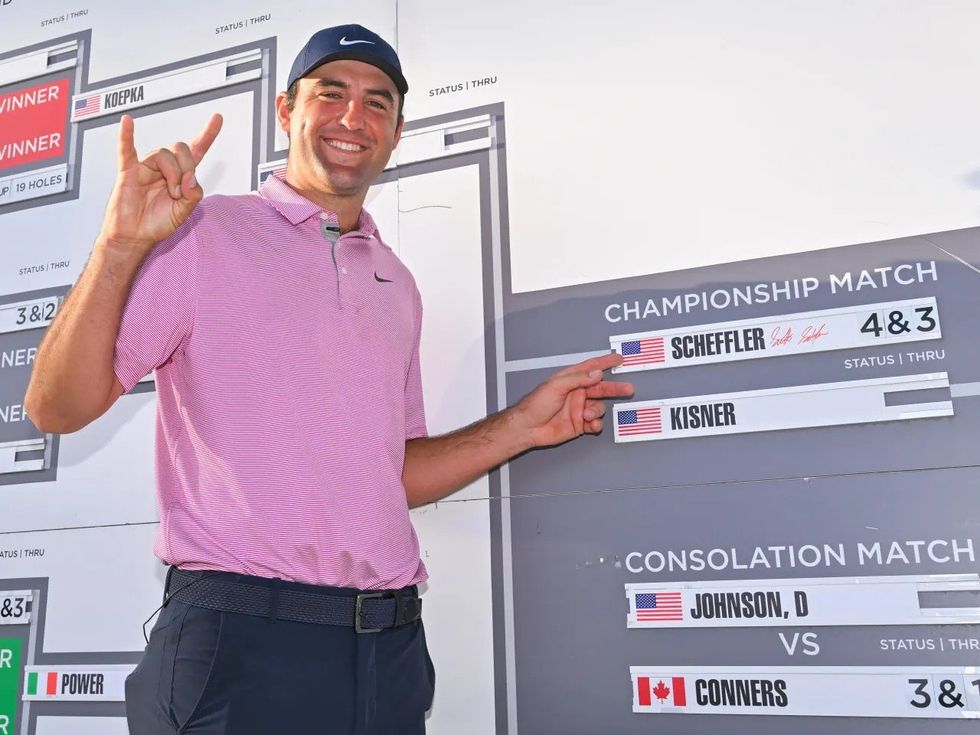 Scottie Scheffler at 2022 World Golf Championships-Dell Technologies Match Play