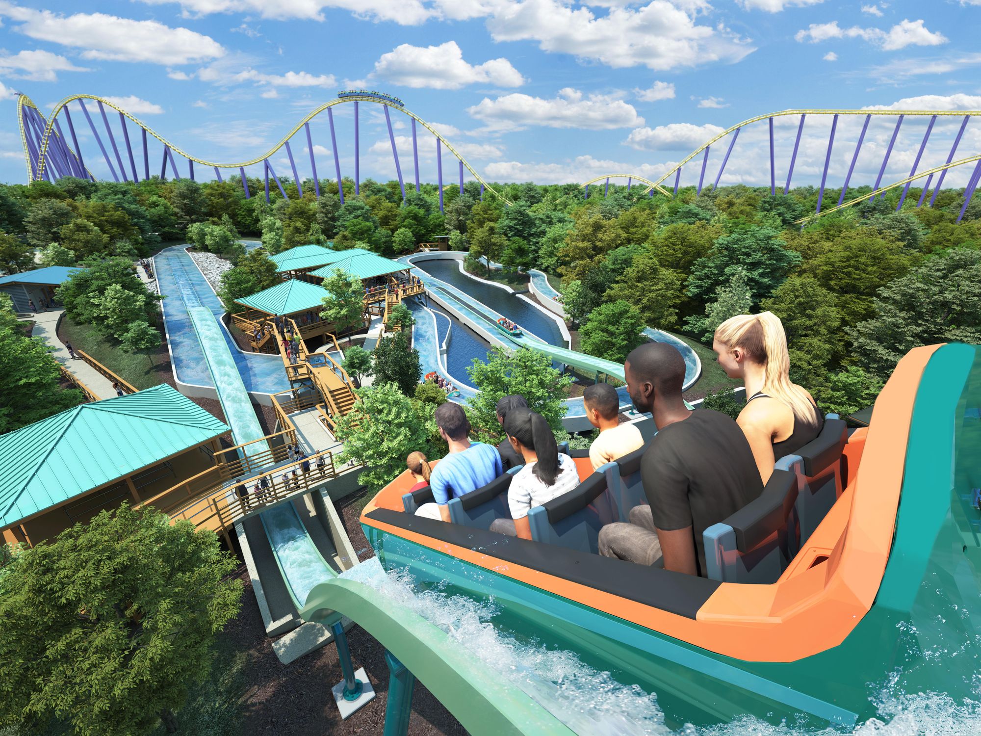 World's first water coaster of its kind catapults into Texas amusement