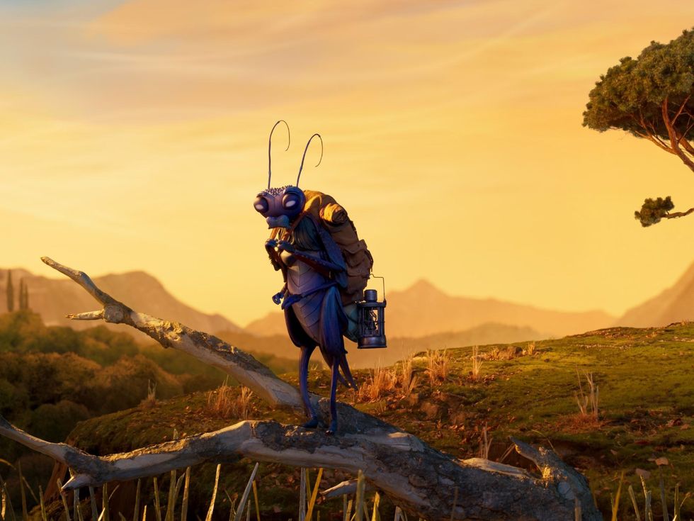 Sebastian the cricket in Guillermo Del Toro's Pinocchio