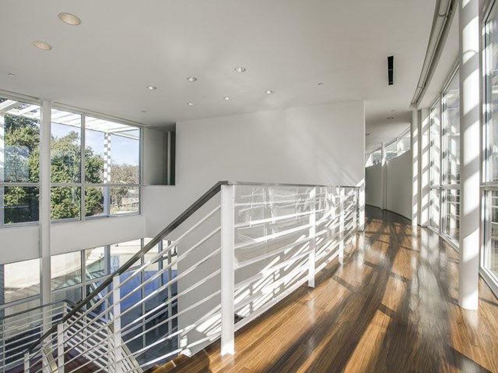 Second floor landing at 6645 Northaven Rd. in Dallas