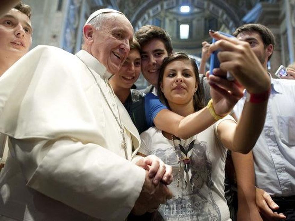 Selfie with Pope Francis