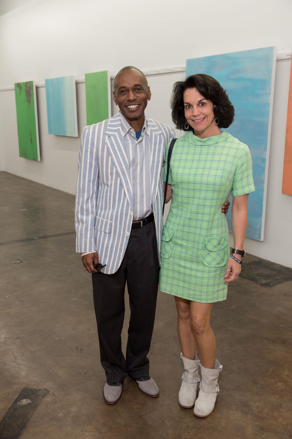 Selven O'Keef Jarmon, Poppi Massey at Dan Rees Opening Reception
