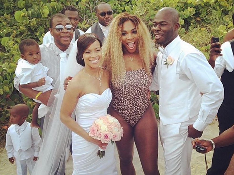 Serena Williams crashes wedding