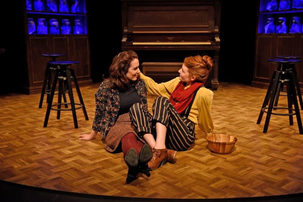 Shannon McGrann and Natalie Hebert in Incognito at Second Thought Theatre