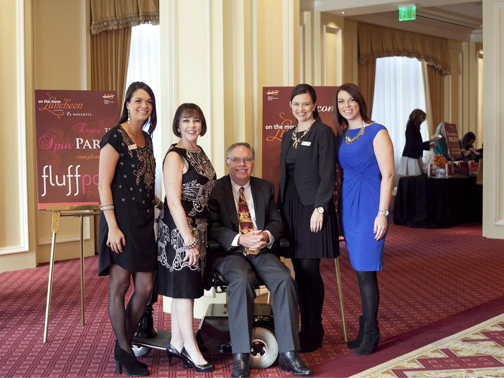 Shannon Nelson, Jean Bateman, Walker Bateman, Taylor Mallia, Leath Weatherly, on the move luncheon