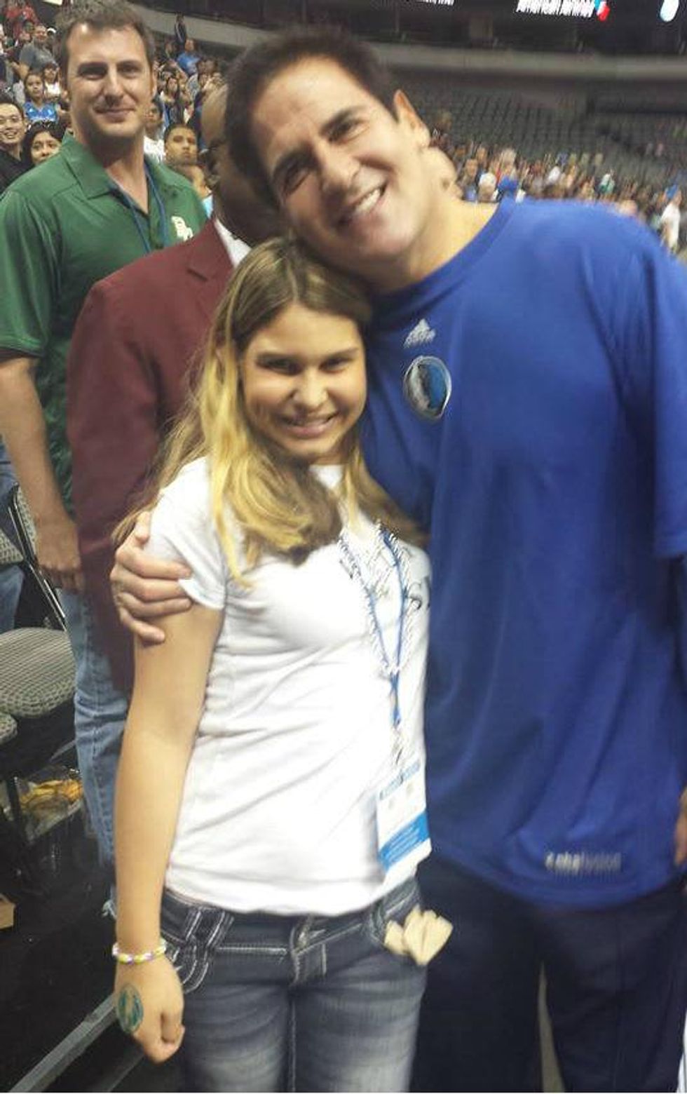 Shea and Mark Cuban
