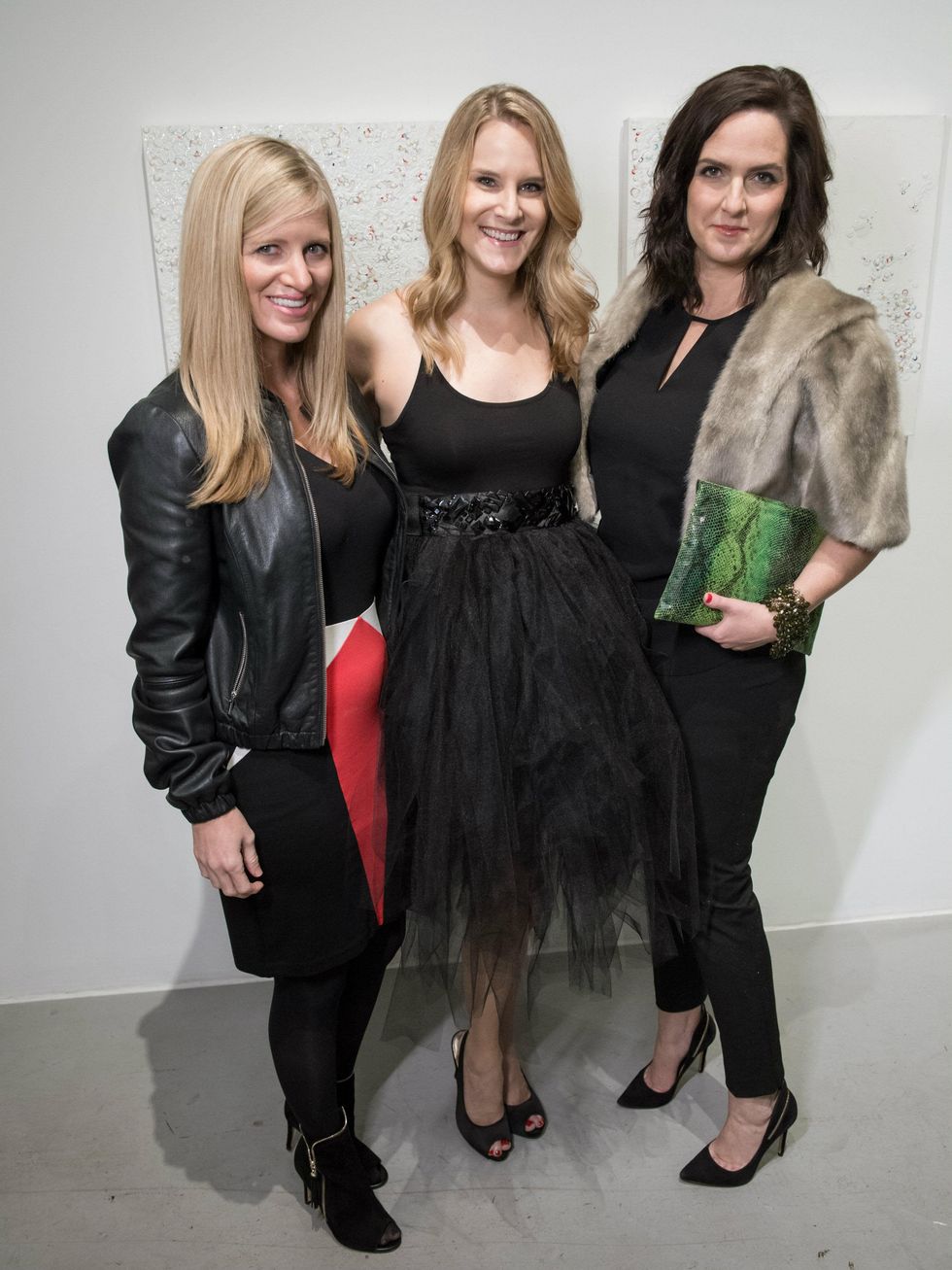 Shelby Adams, Laura Oslick, Catherine Cody, DMA Junior Associates Holiday Party