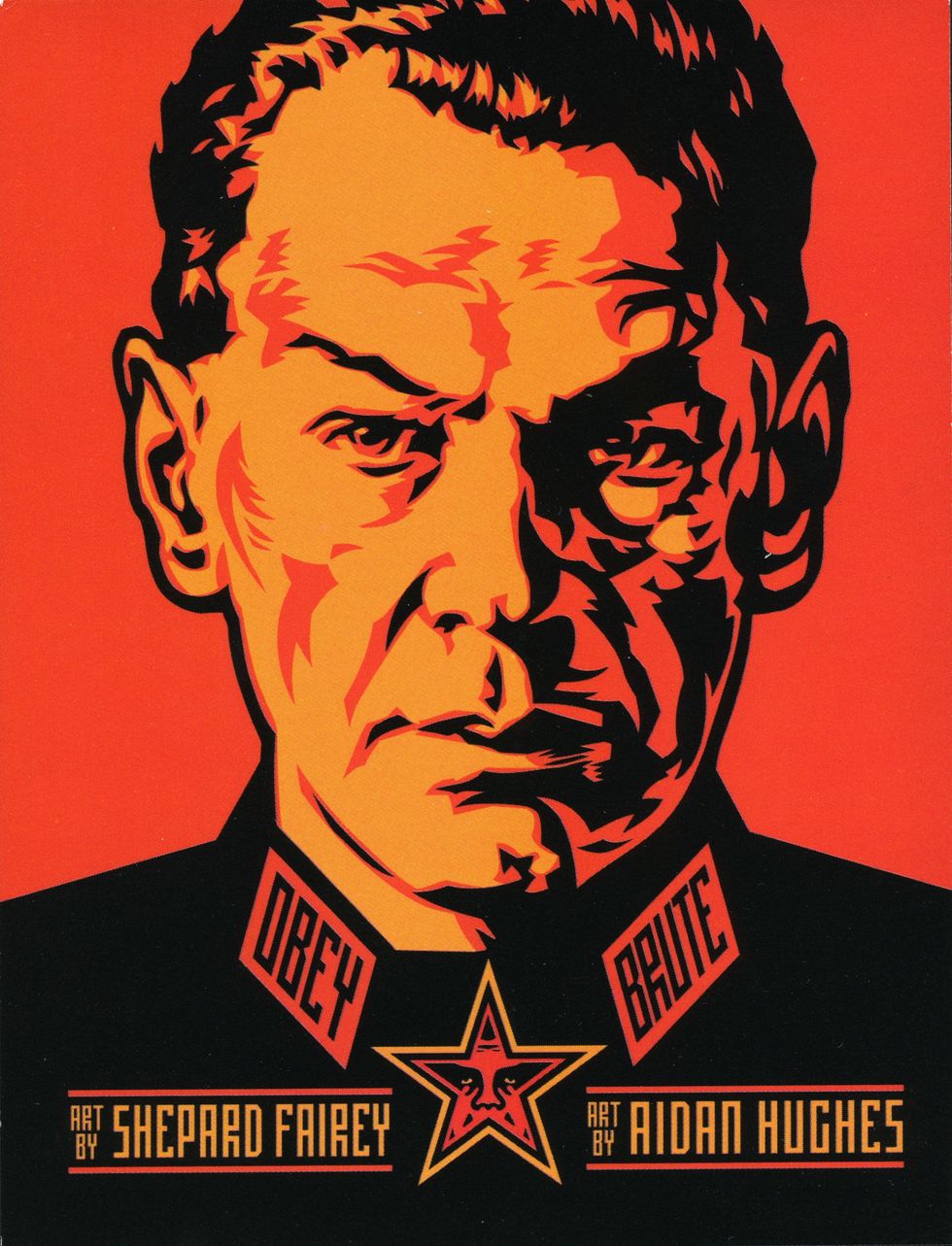 Shepard Fairey "Obey the Brute!" exhibition announcement