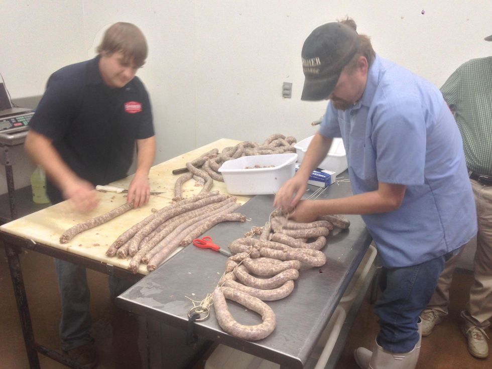 Shiner Smokehouse sausages