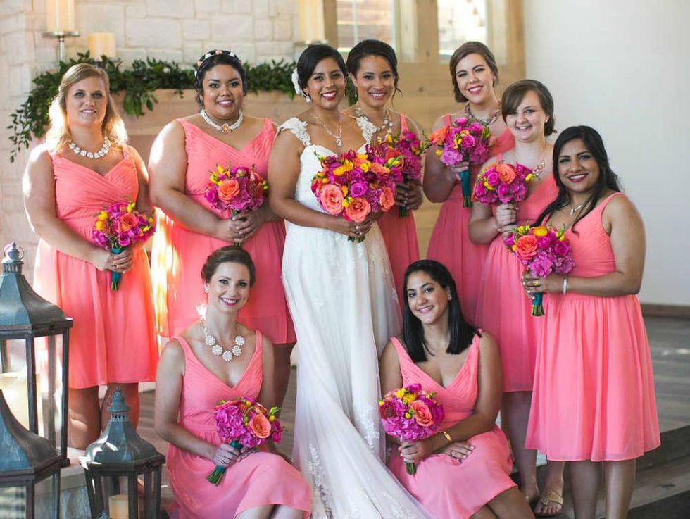 Siddiqui wedding, bridesmaids, Real Weddings 2017