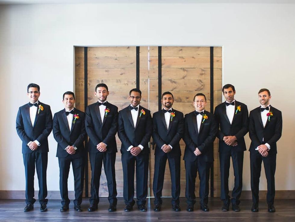 Siddiqui wedding, groomsmen, Real Weddings 2017