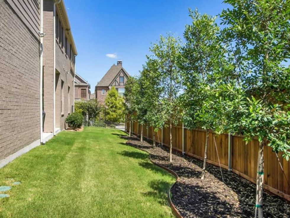 Side yard at 2272 Longwood Dr. in Carrollton