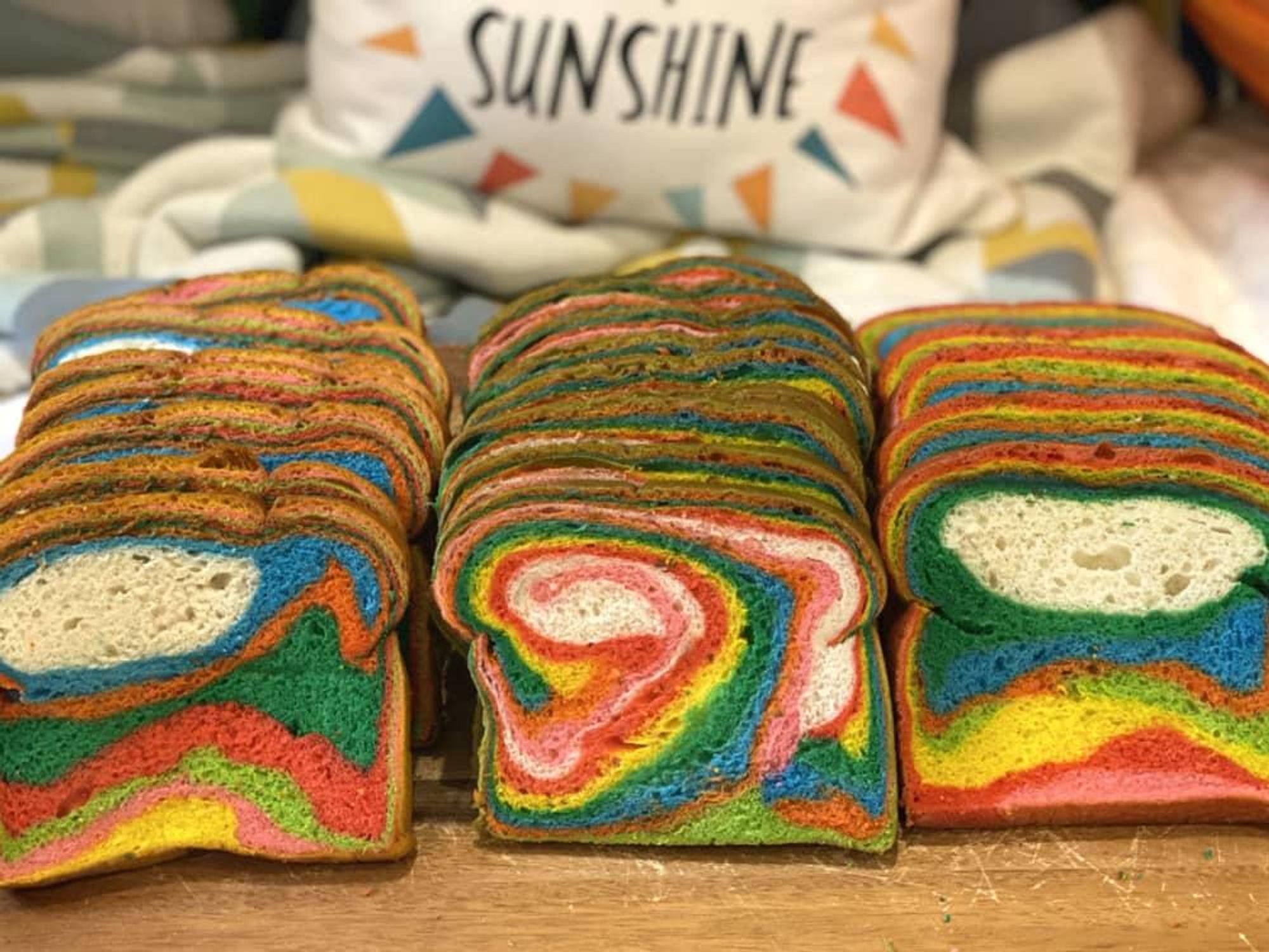 Signature Baking rainbow bread