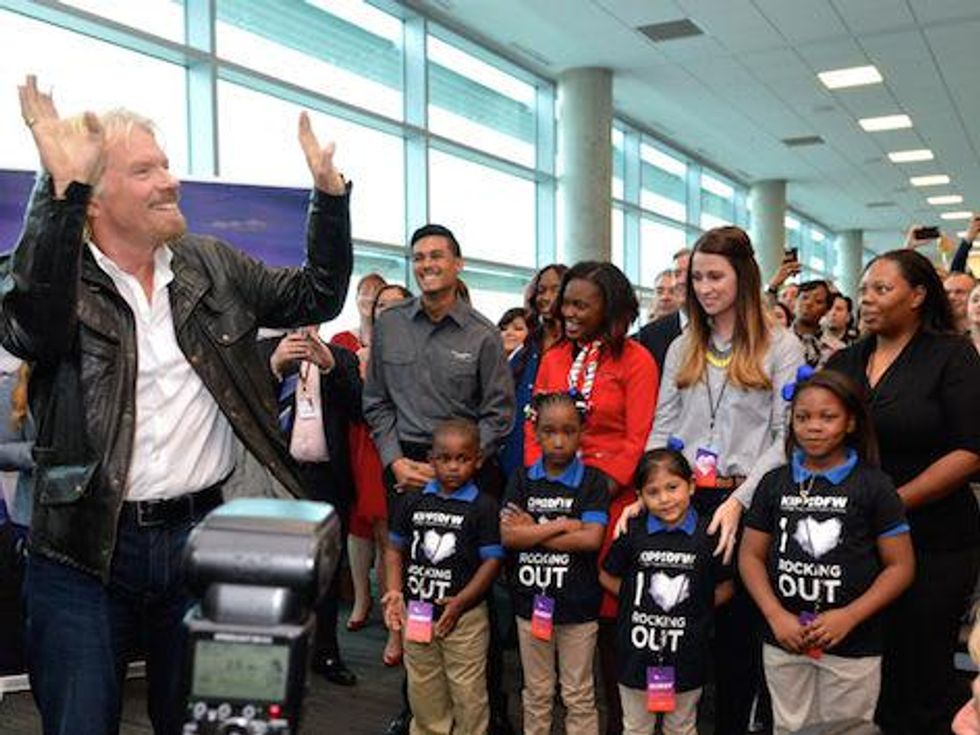 Sir Richard Branson at Dallas Love Field