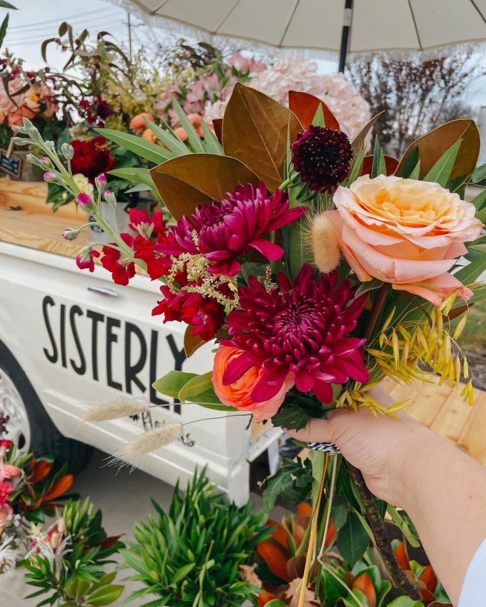 Sisterly Florals flower truck