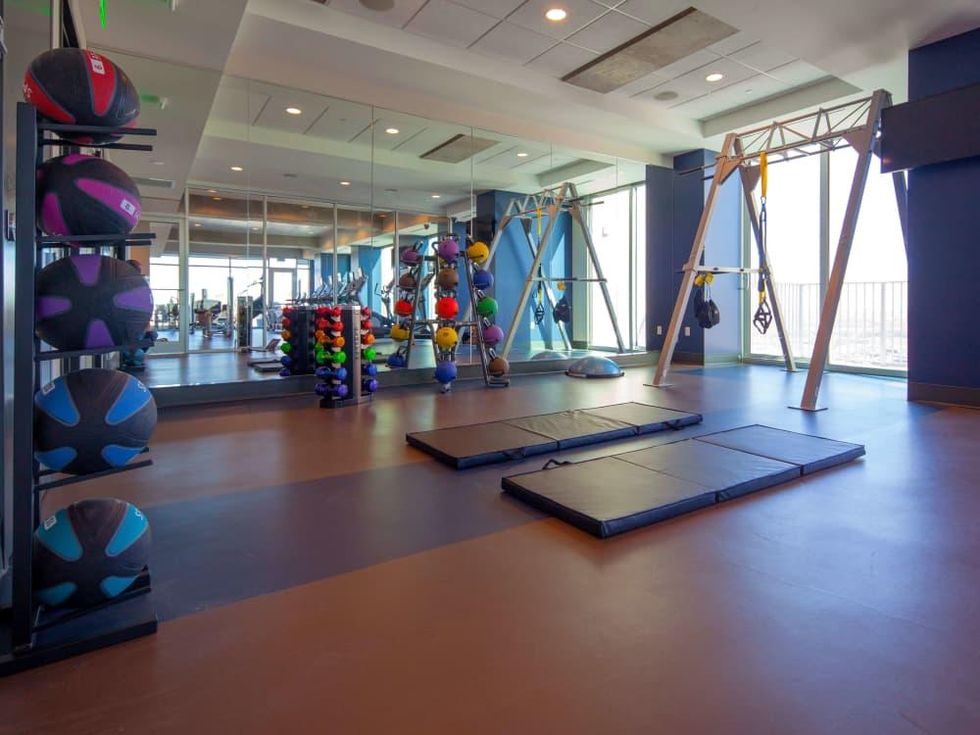 Skyhouse Dallas fitness room