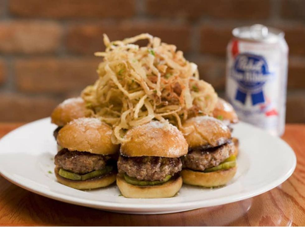 Sliders at Matchbox restaurant in Dallas