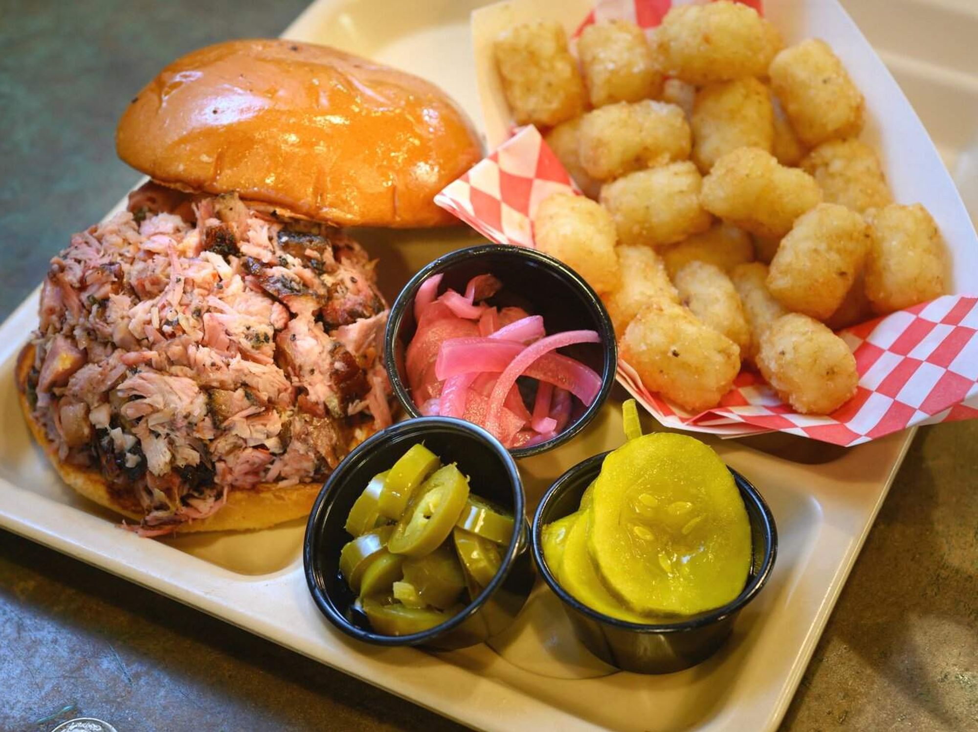 Slow Bone BBQ sandwich