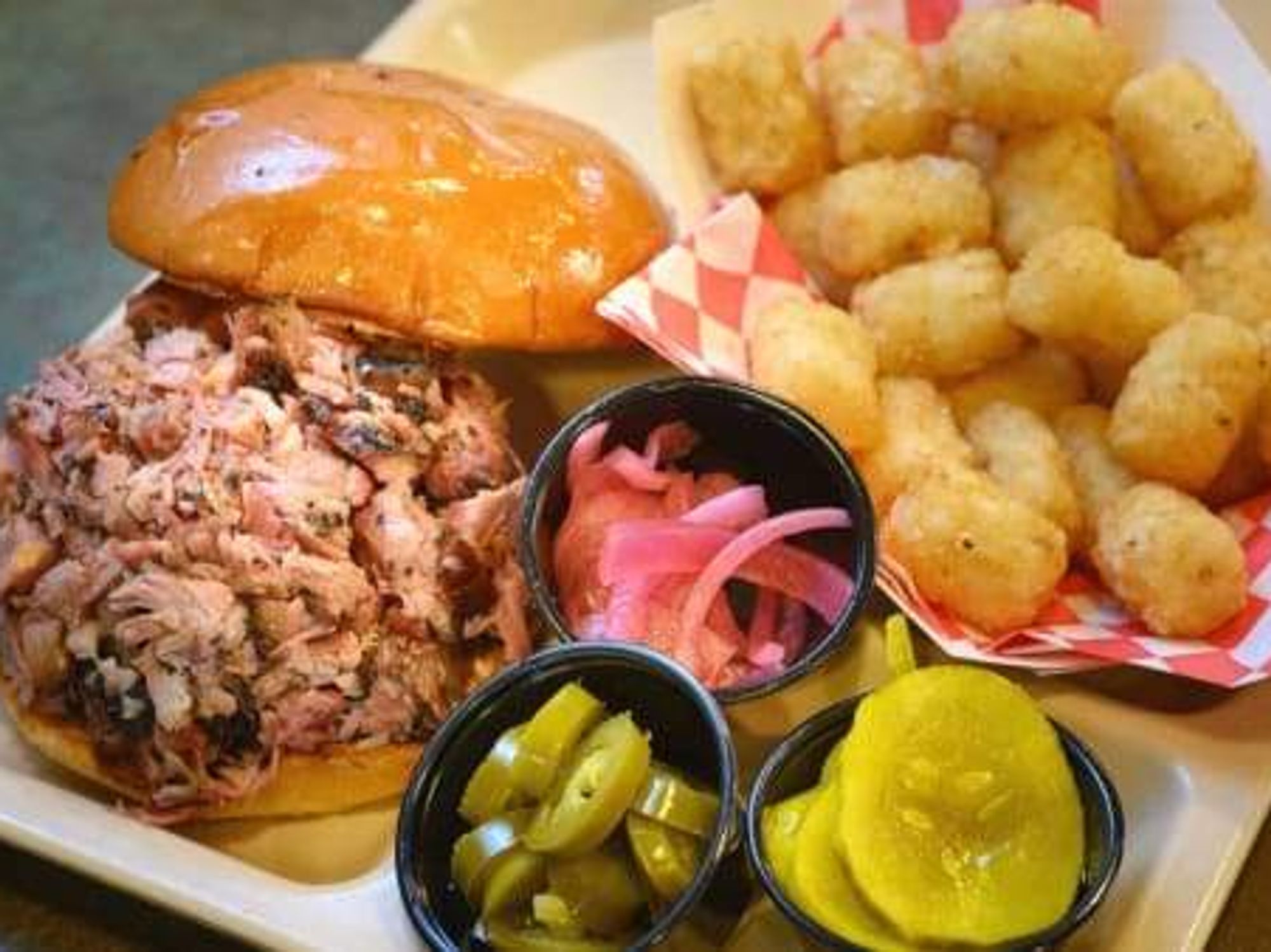 Slow Bone BBQ sandwich