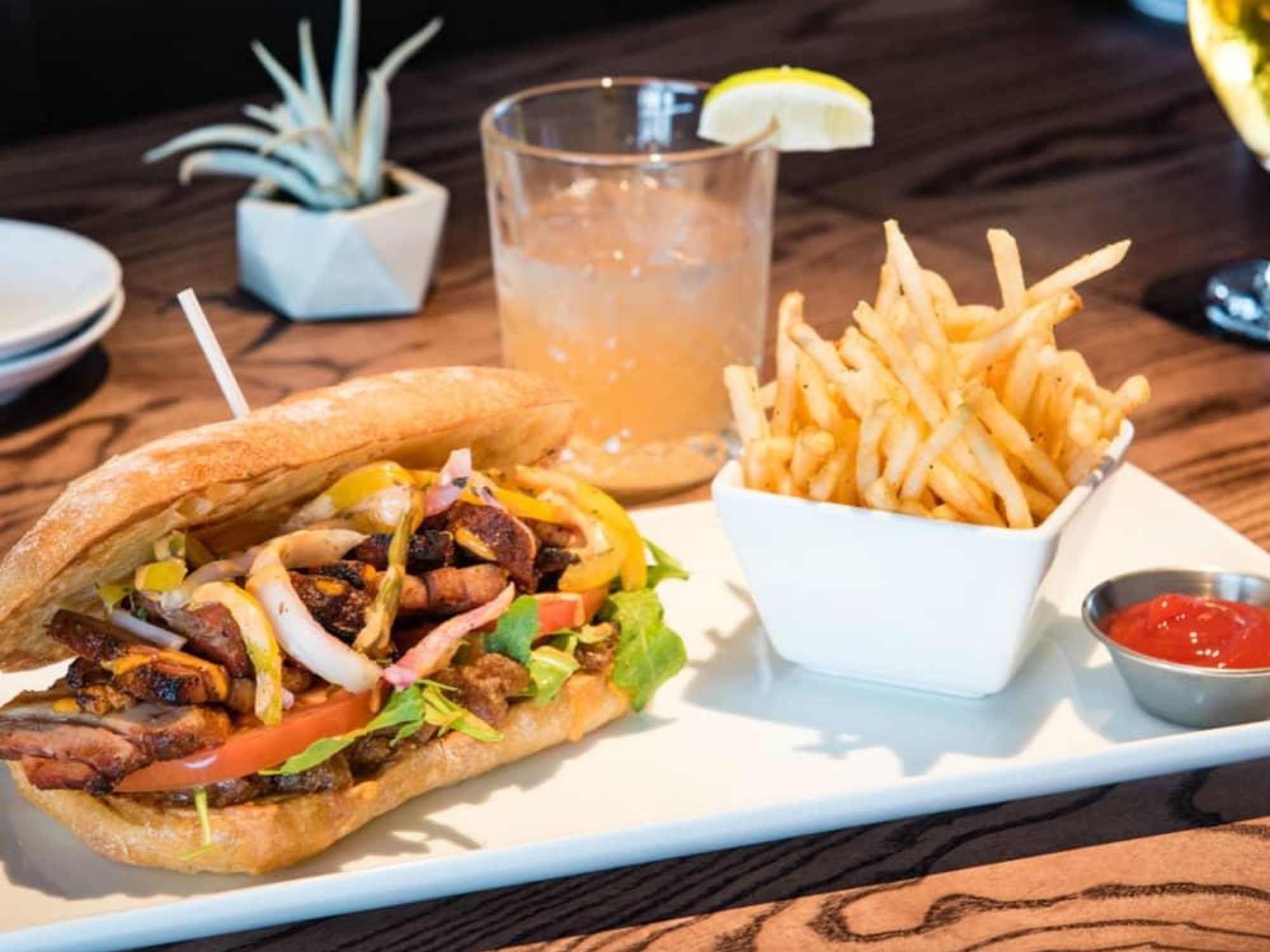 Smithy pork sandwich