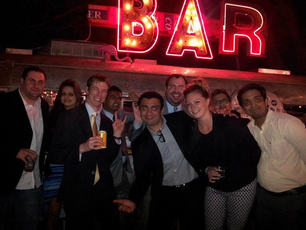 SMU Cox students at happy hour