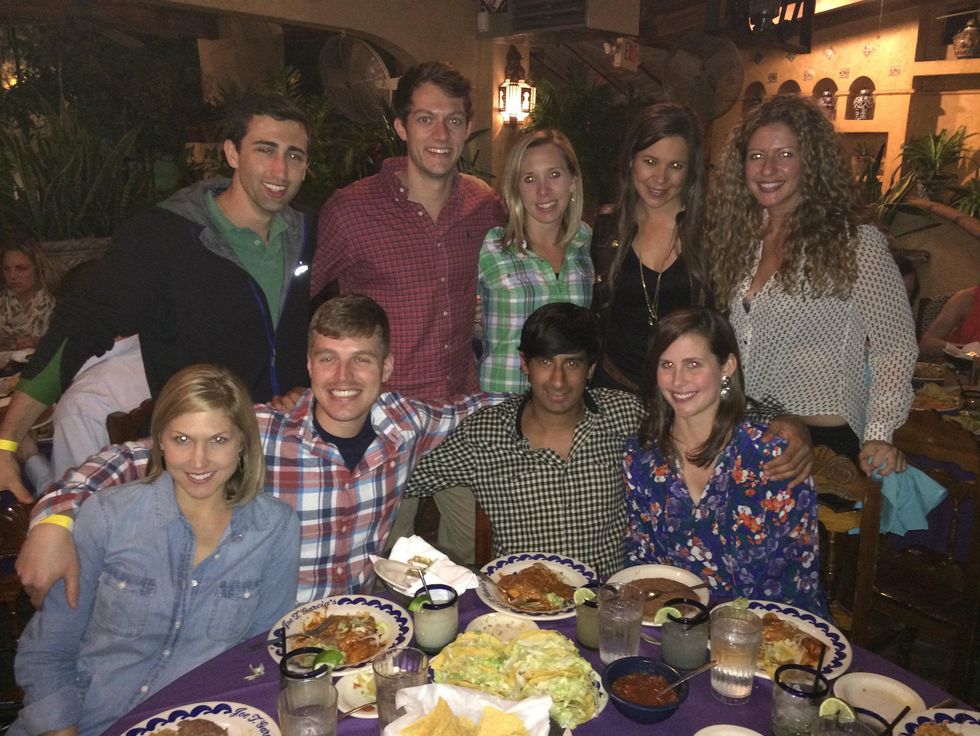 SMU Cox students at Joe T. Garcia's
