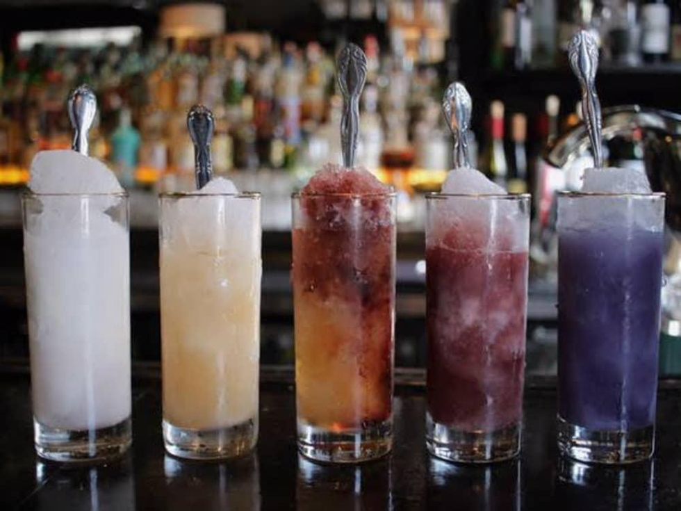 Sno-cone cocktails at Bowen House